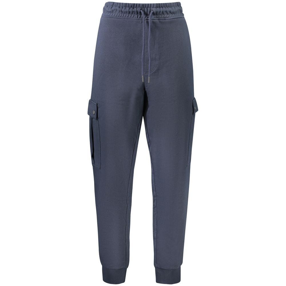 Hugo Boss Blue Cotton Men's Trouser
