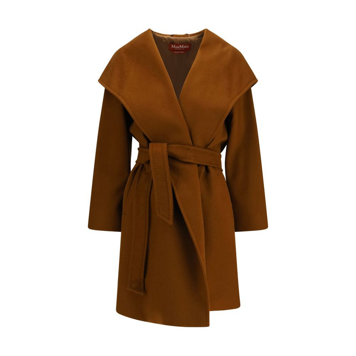 Max Mara Brown Wool Oves Aries Coat