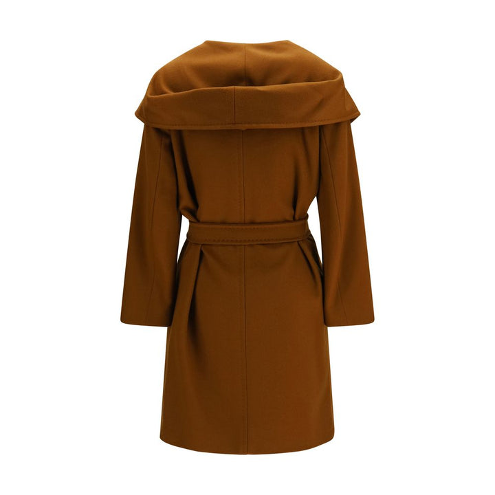 Max Mara Brown Wool Oves Aries Coat