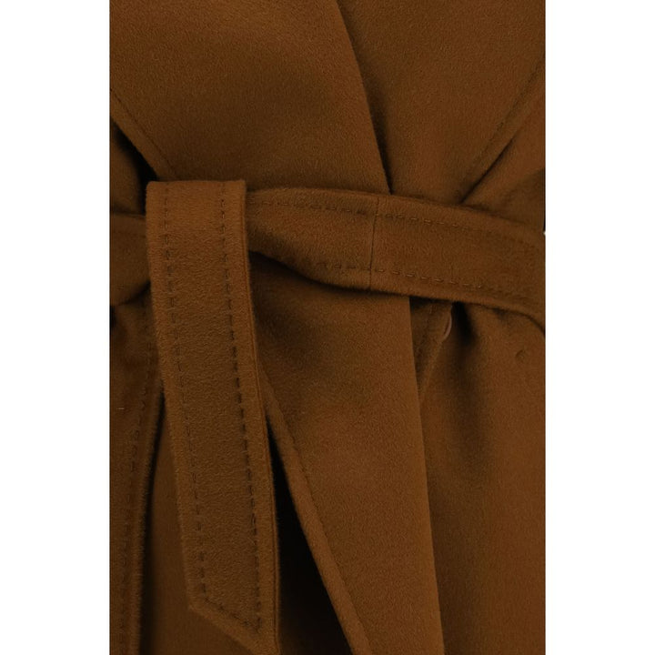 Max Mara Brown Wool Oves Aries Coat