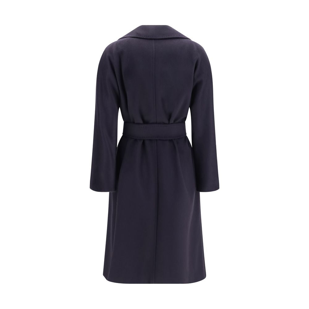 Max Mara Blue Wool Oves Aries Coat