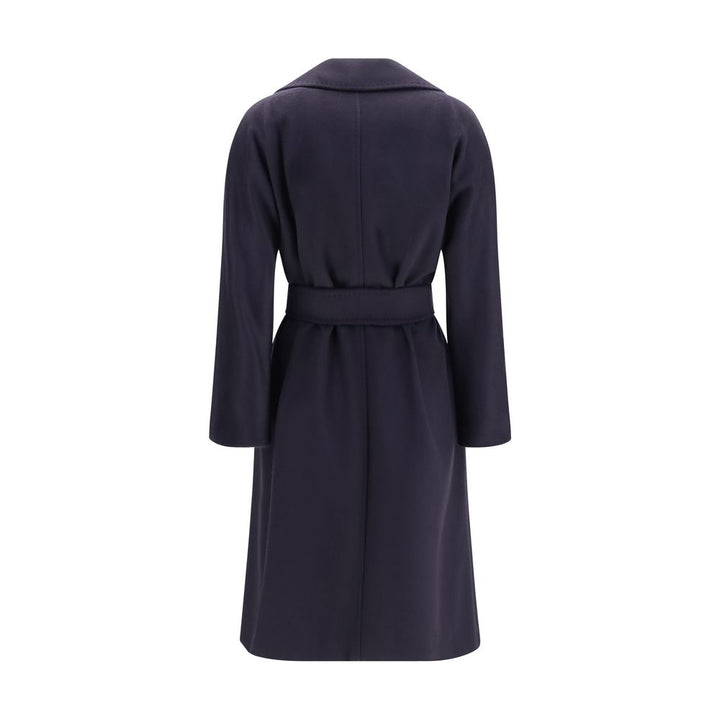 Max Mara Blue Wool Oves Aries Coat