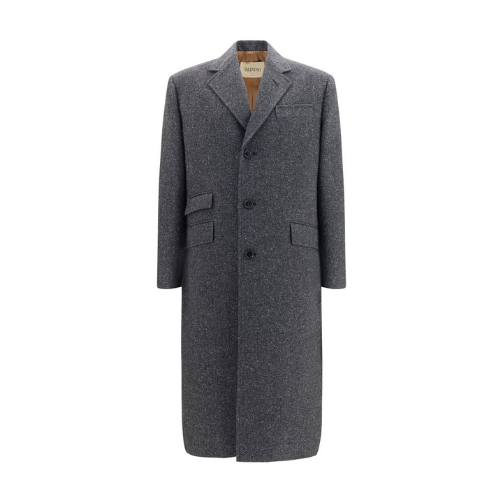 Valentino Garavani Gray Wool Oves Aries Coat