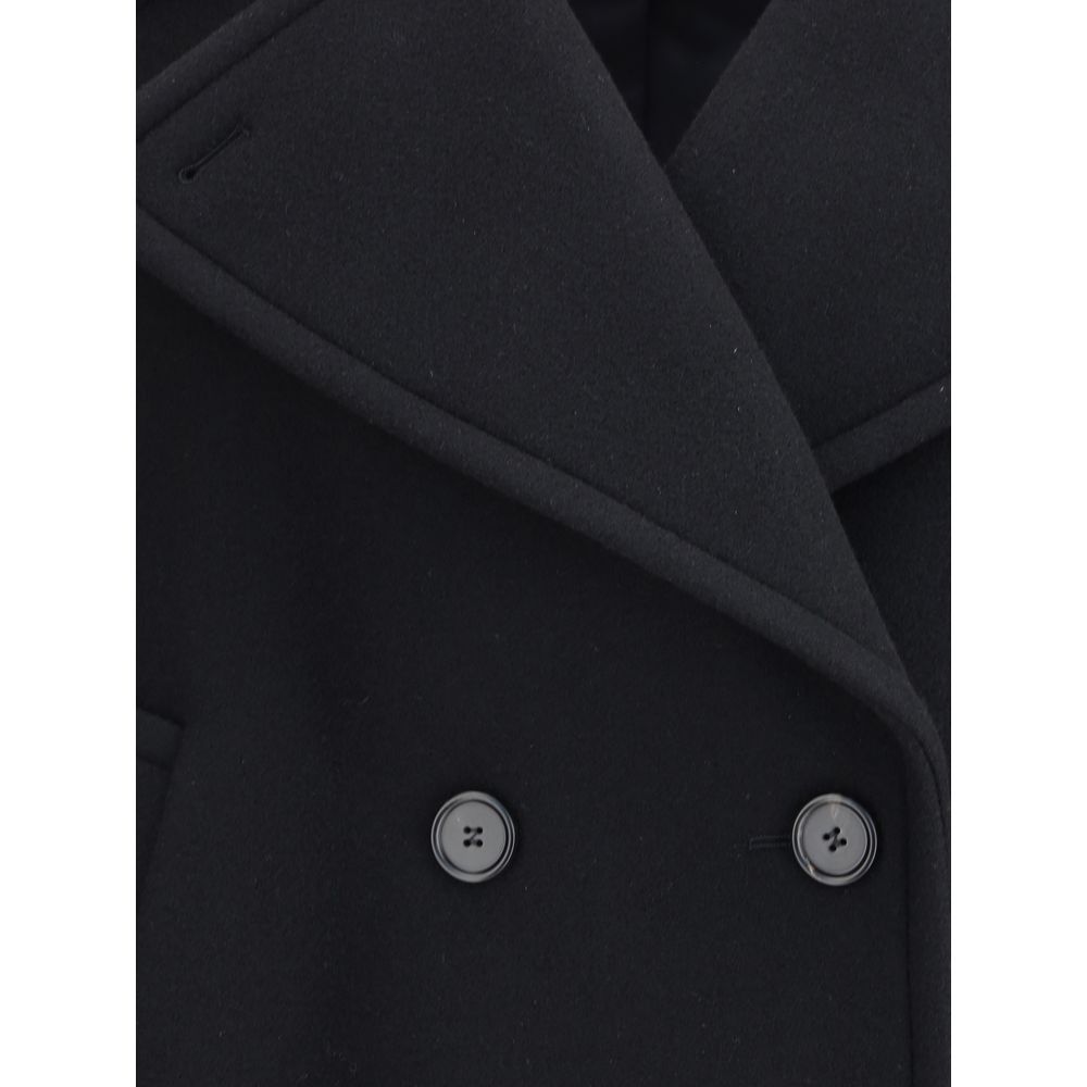 Chloé Black Wool Oves Aries Coat