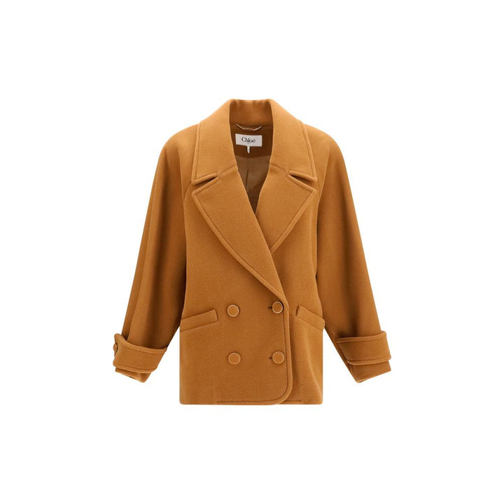 Chloé Brown Wool Oves Aries Coat