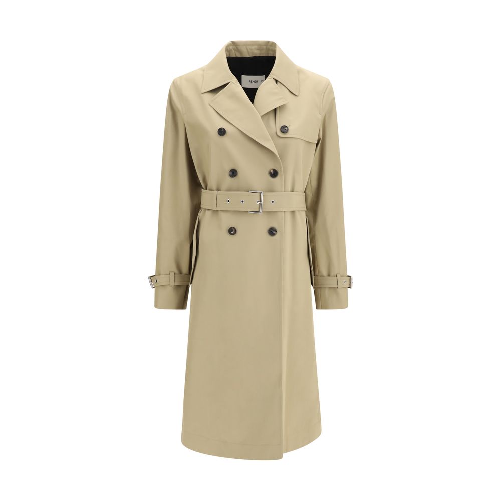 Fendi Beige Cotton Coat
