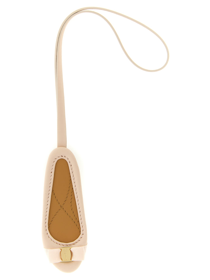 Ferragamo Multicolor Calfskin Keychain