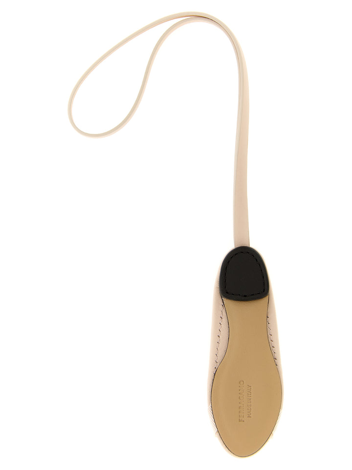 Ferragamo Multicolor Calfskin Keychain