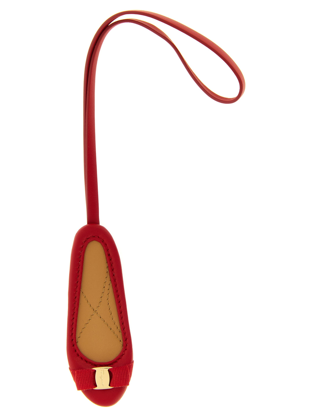 Ferragamo Multicolor Calfskin Keychain