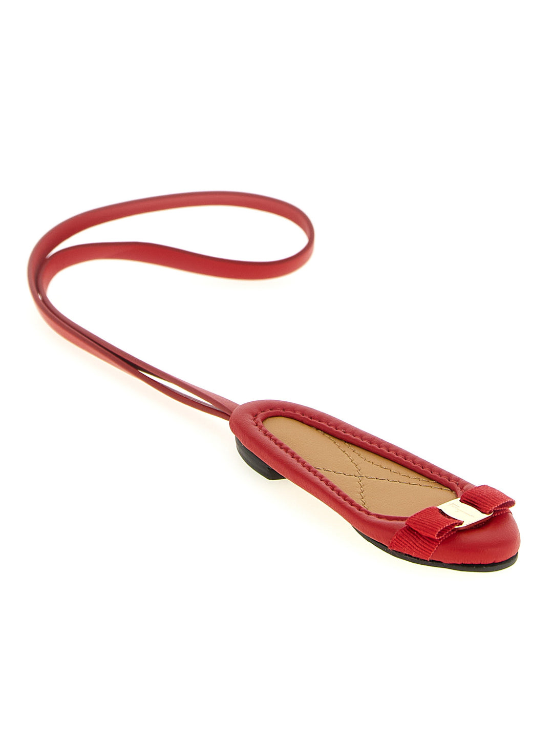 Ferragamo Multicolor Calfskin Keychain