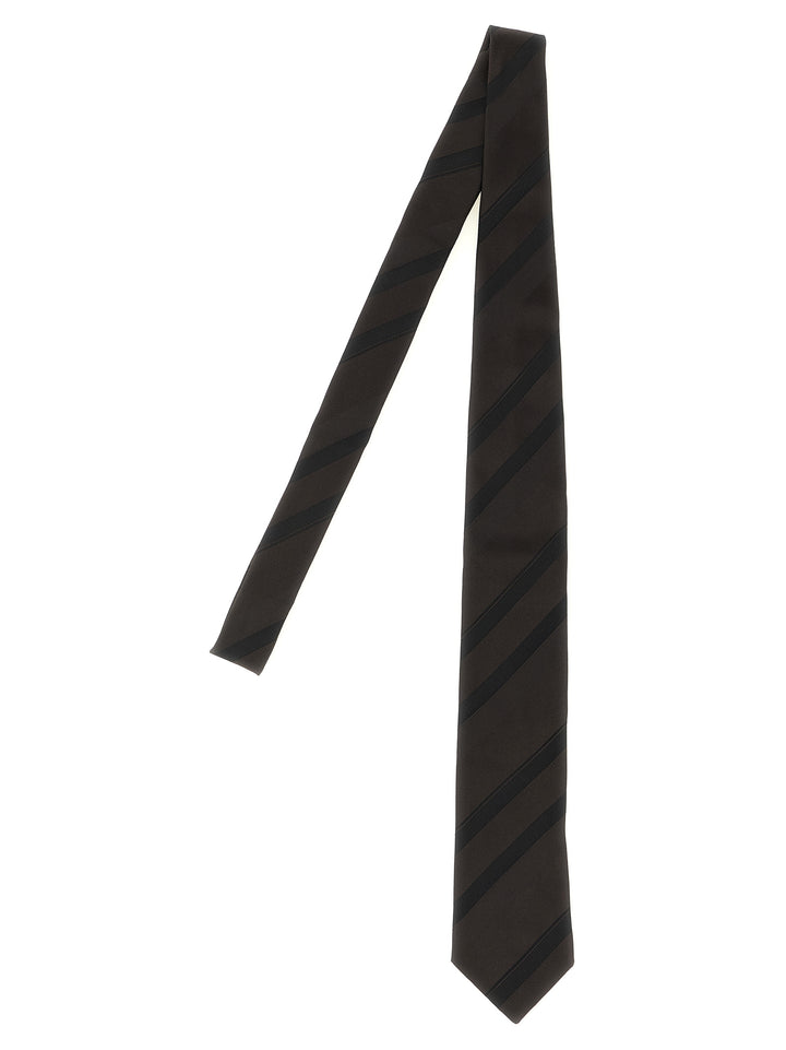 Brunello Cucinelli Brown Silk Tie