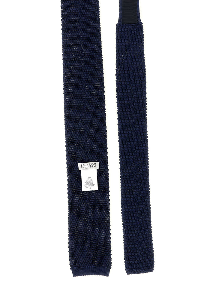 Brunello Cucinelli Blue Silk Tie