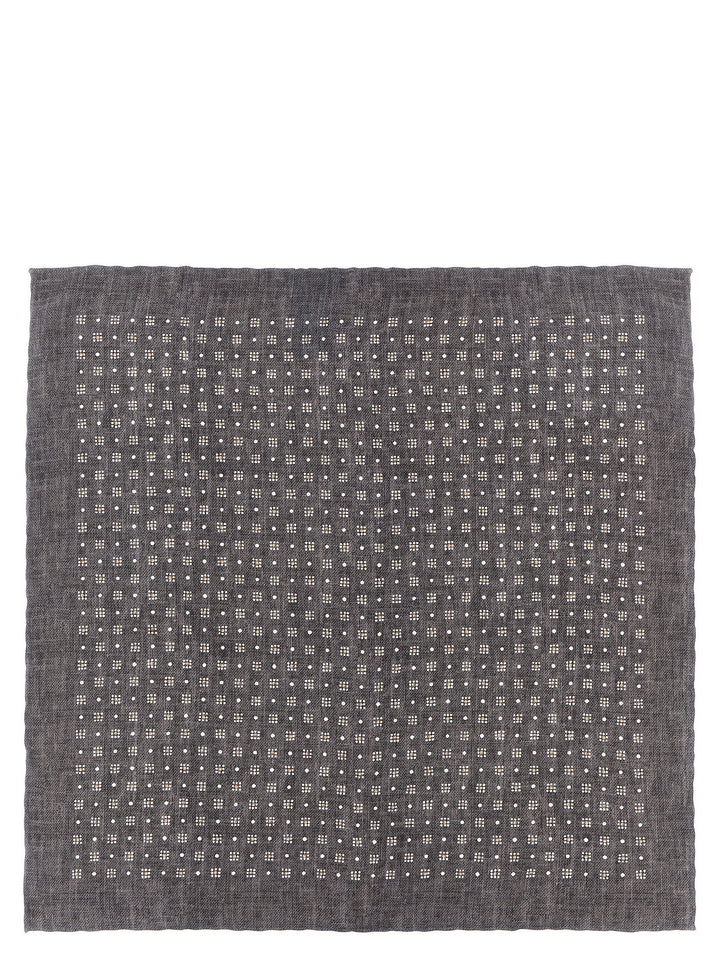 Brunello Cucinelli Gray Silk Accessories