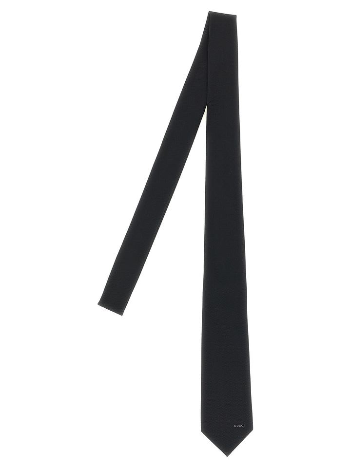 Gucci Black Silk Tie