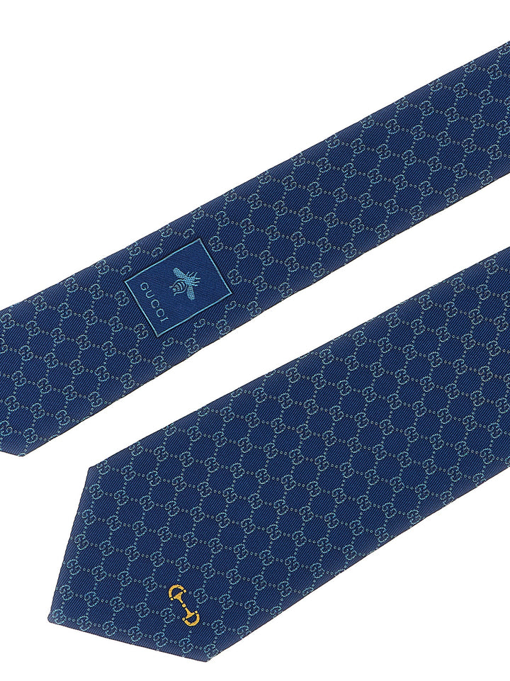 Gucci Blue Silk Tie