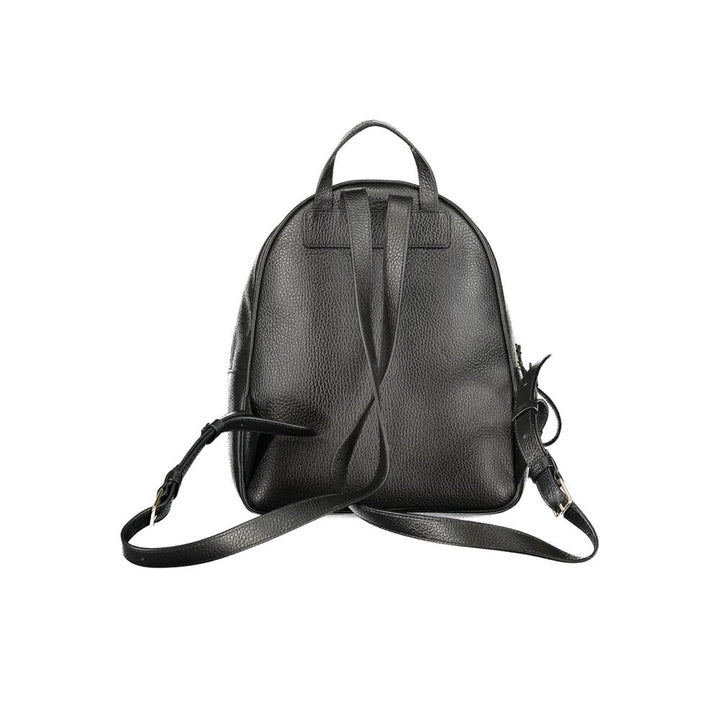 Coccinelle Black Leather Backpack