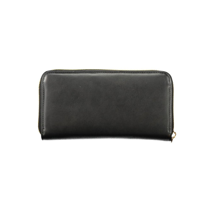 Mario Valentino Black Polyurethane Women's Wallet