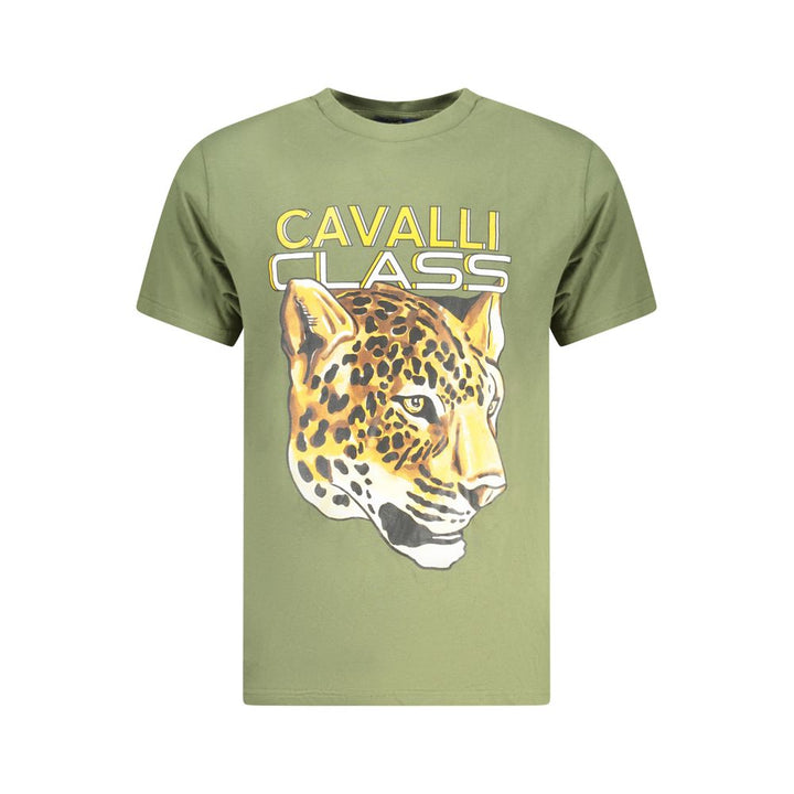 Cavalli Class Verde Cotton Men's T-Shirt