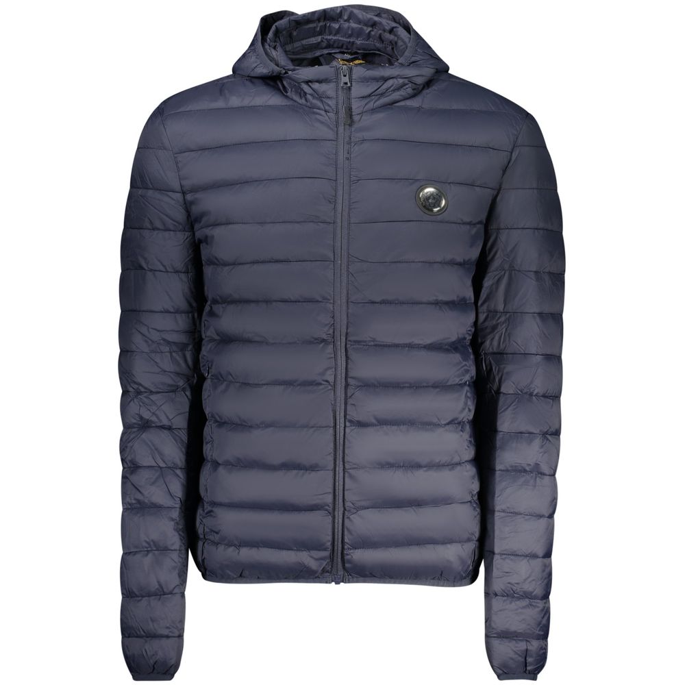 Cavalli Class Blue Polyester Shell Jacket
