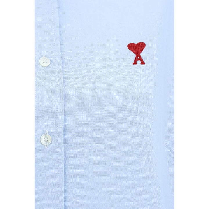 Ami Paris Blue Cotton Dress Shirt
