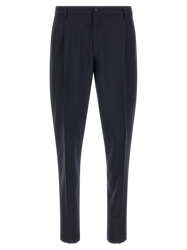 Dolce & Gabbana Blue Virgin Wool Two-Piece Suit