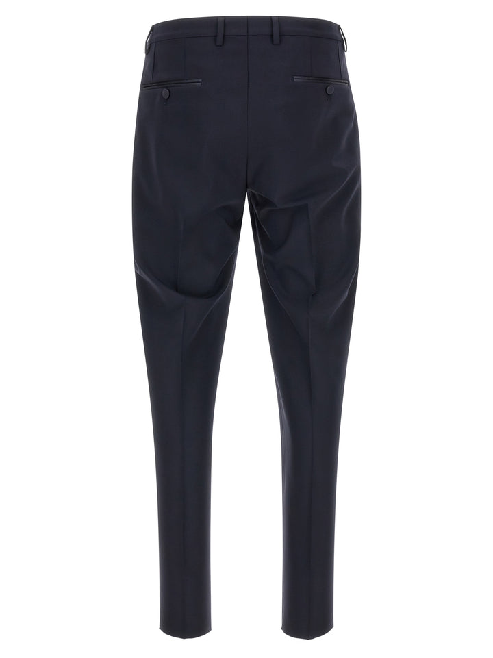 Dolce & Gabbana Blue Virgin Wool Two-Piece Suit