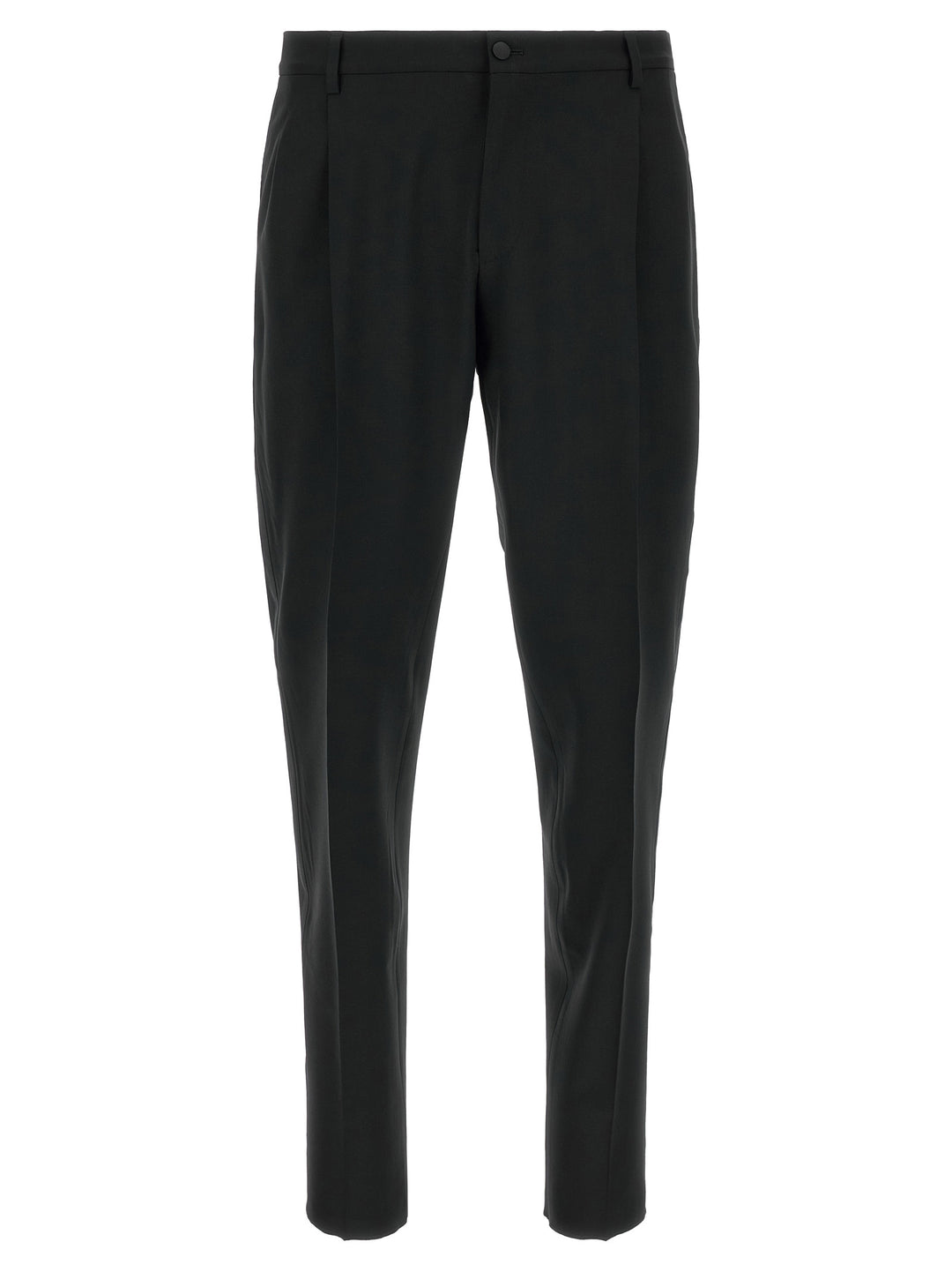Dolce & Gabbana Black Virgin Wool Two-Piece Suit