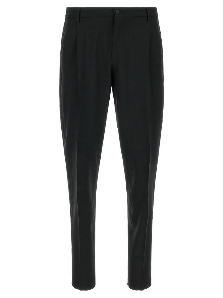 Dolce & Gabbana Black Virgin Wool Two-Piece Suit