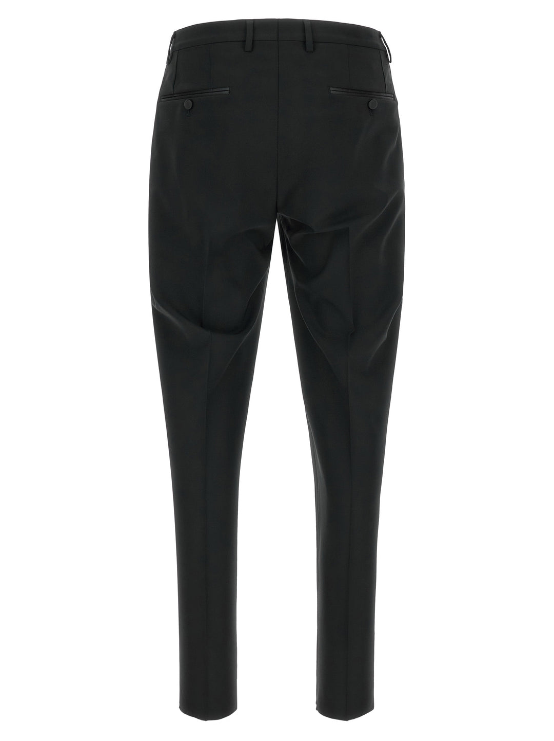Dolce & Gabbana Black Virgin Wool Two-Piece Suit