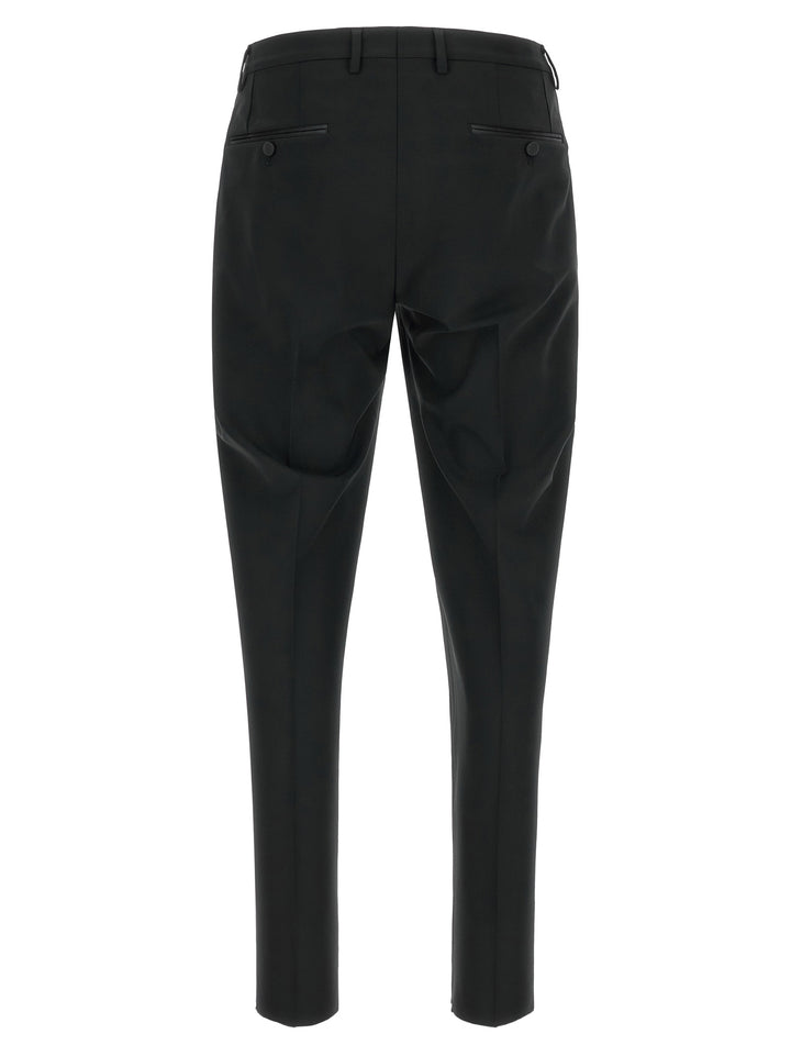 Dolce & Gabbana Black Virgin Wool Two-Piece Suit