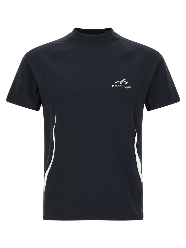 Balenciaga Blue Polyamide T-Shirt