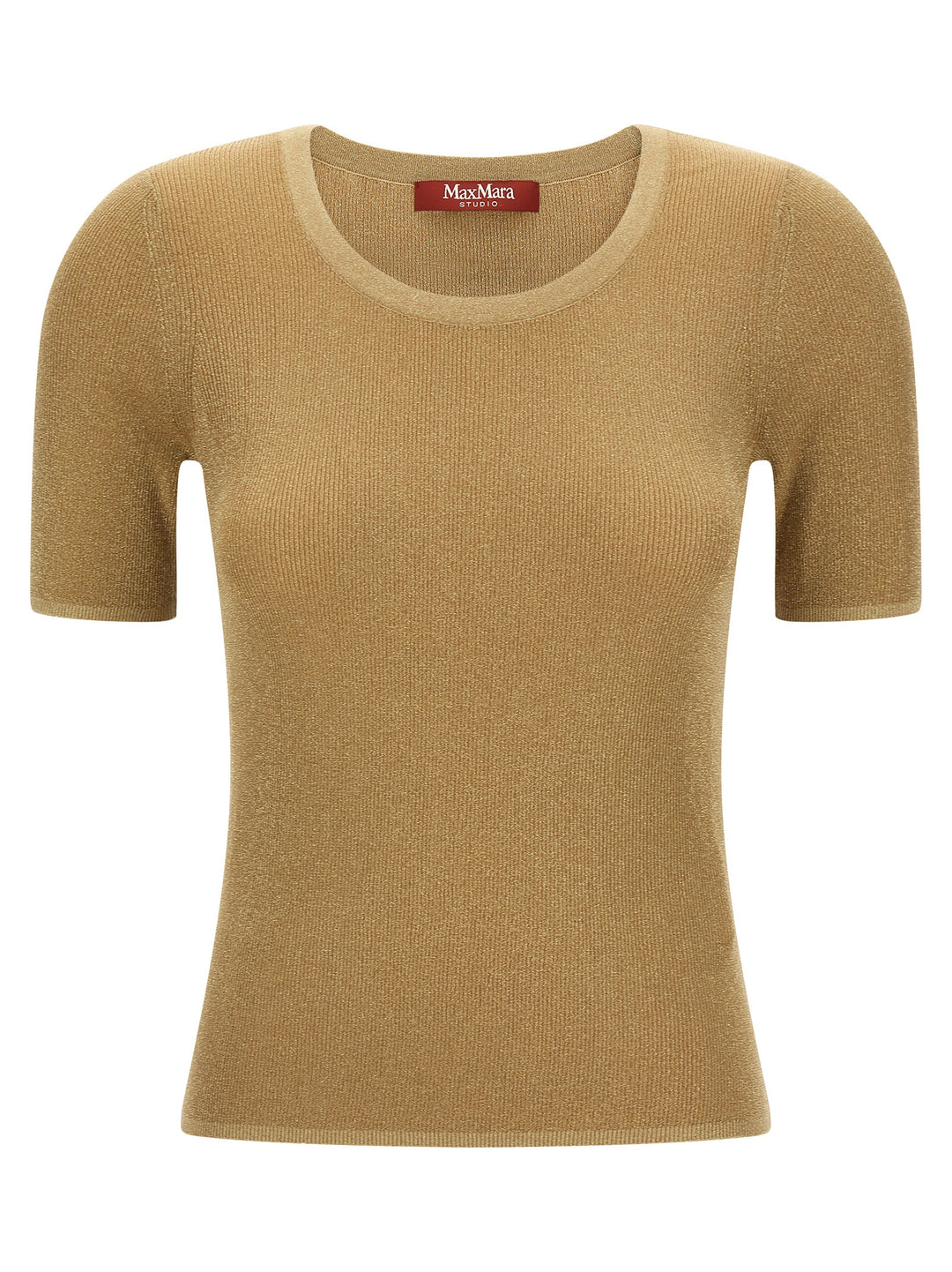 Max Mara Gold Polyamide T-Shirt