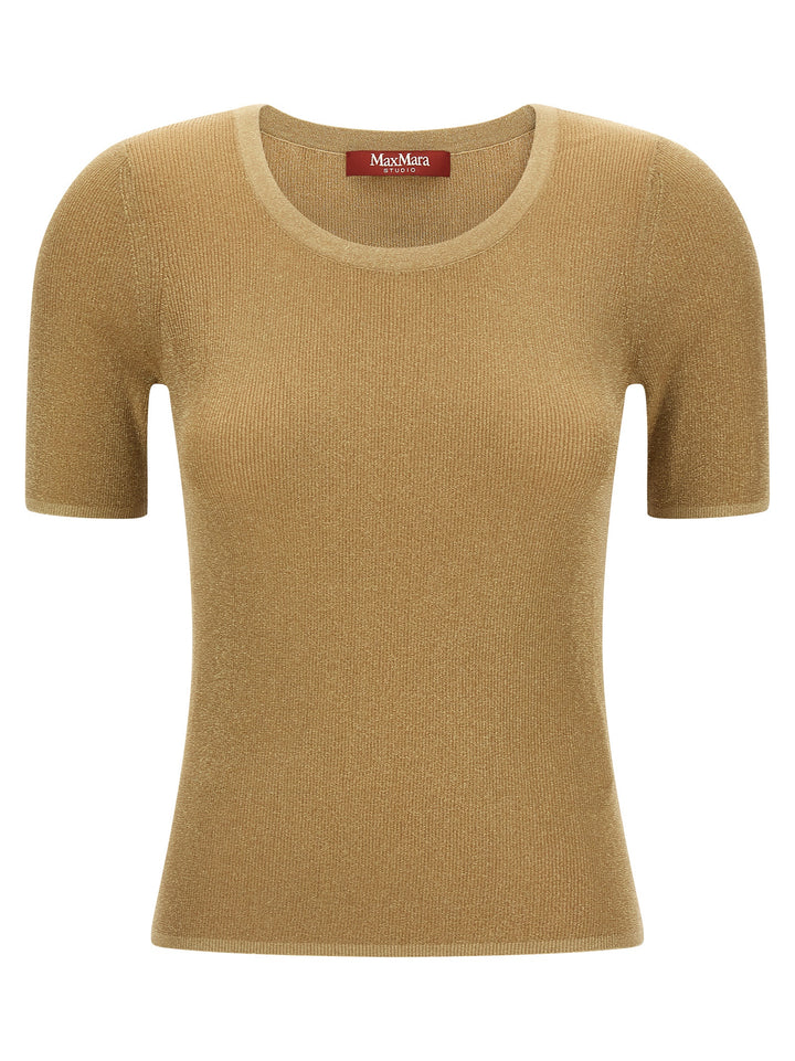 Max Mara Gold Polyamide T-Shirt