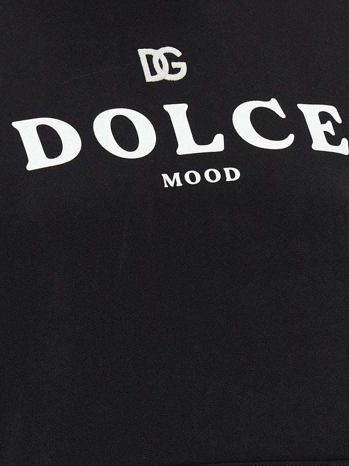 Dolce & Gabbana Black Cotton Hoodie