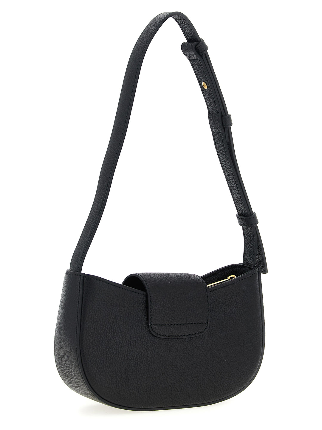 Ferragamo Black Calfskin Shoulder Bag