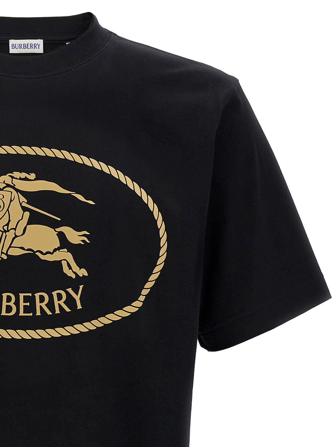 Burberry Black Cotton T-Shirt