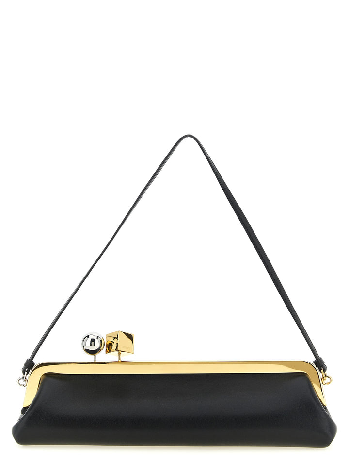 Jacquemus Black Lamb Leather Clutch Bag