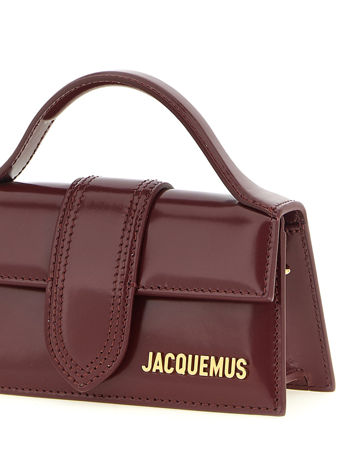 Jacquemus Bordeaux Calfskin Handbag