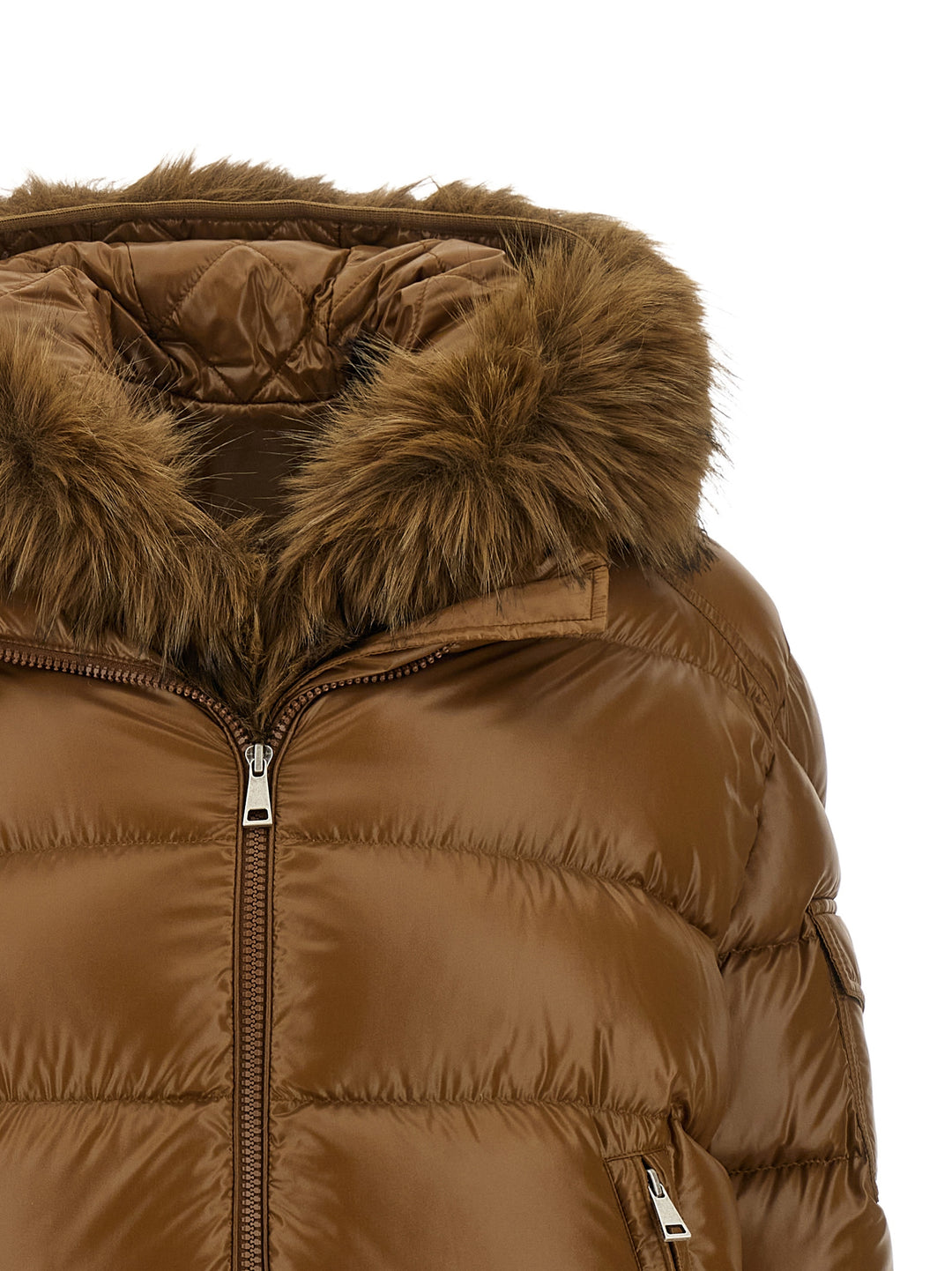 Moncler Brown Polyamide Full-Length Jacket