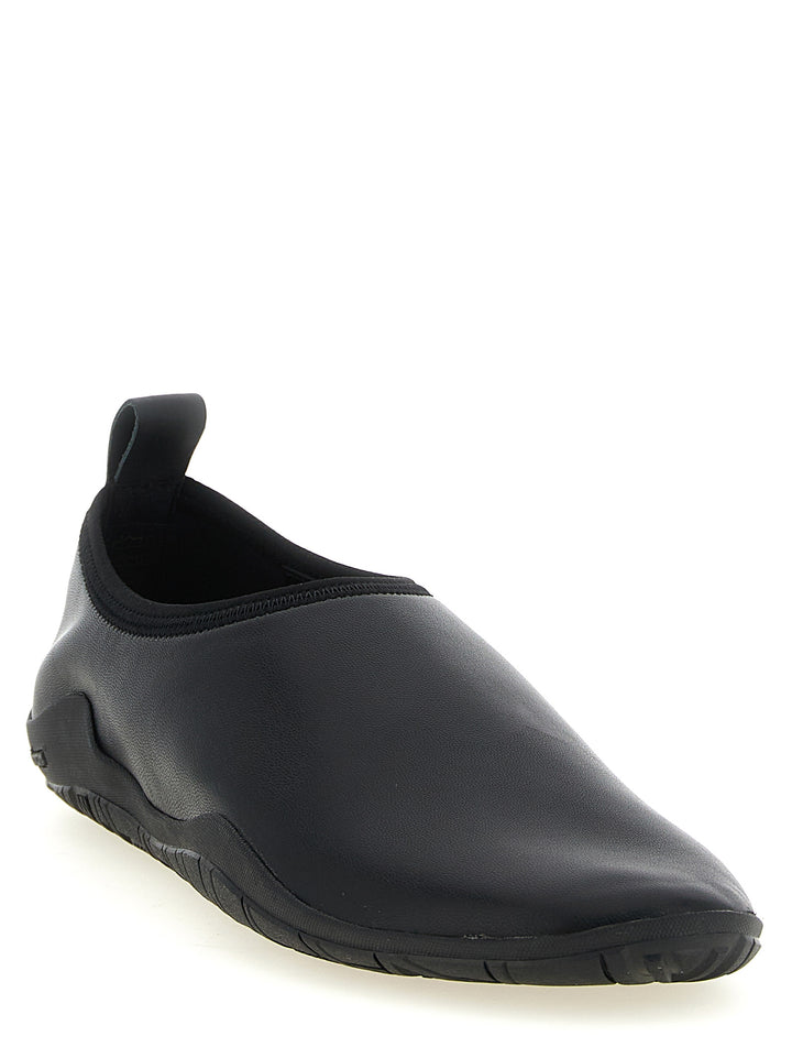 Jil Sander Black Polyethylene Flats