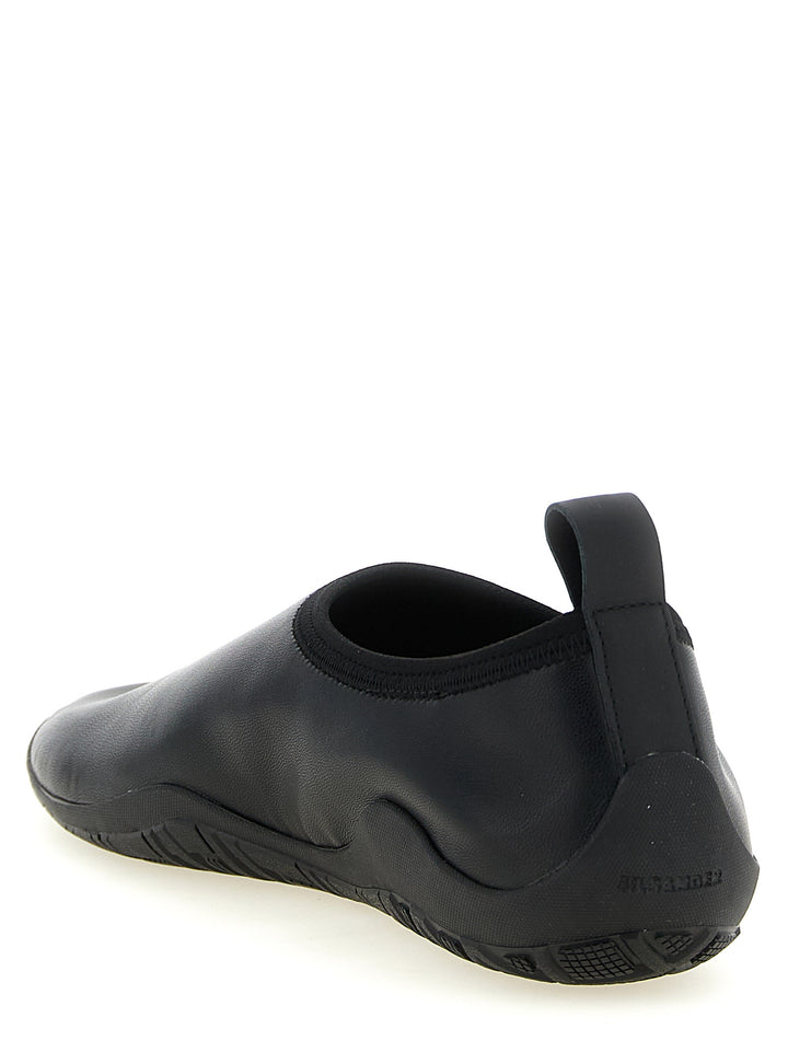 Jil Sander Black Polyethylene Flats