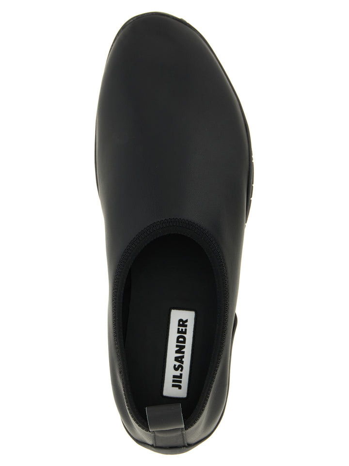 Jil Sander Black Polyethylene Flats