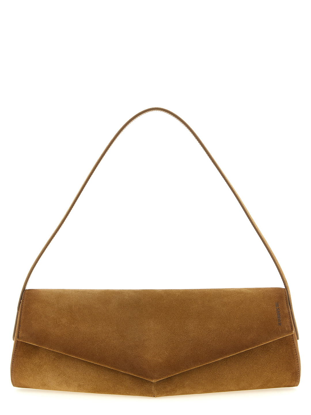 Jil Sander Brown Calfskin Shoulder Bag