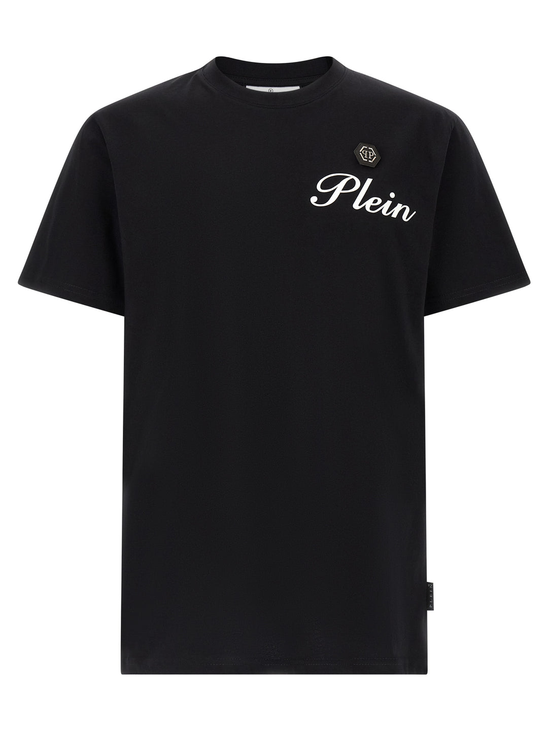 Philipp Plein Black Cotton T-Shirt