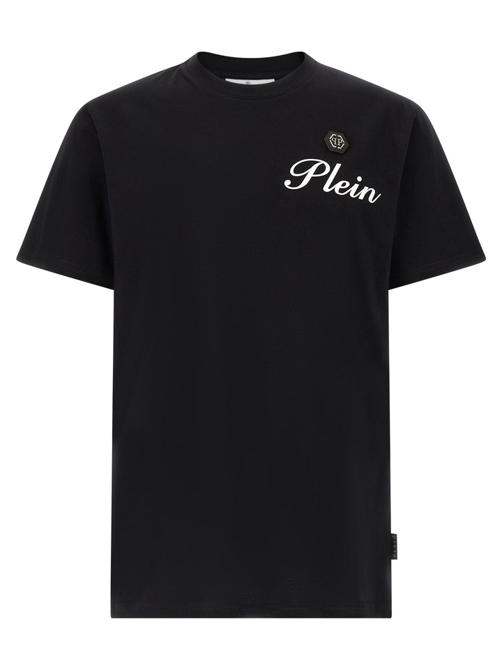 Philipp Plein Black Cotton T-Shirt
