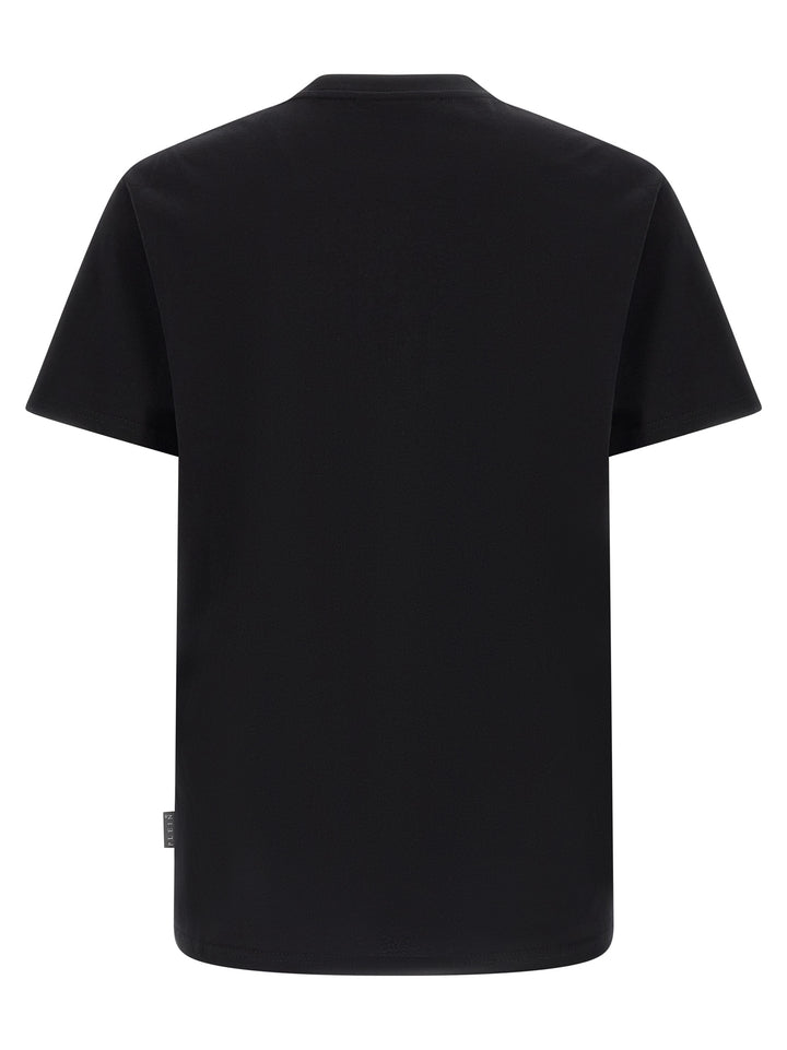 Philipp Plein Black Cotton T-Shirt