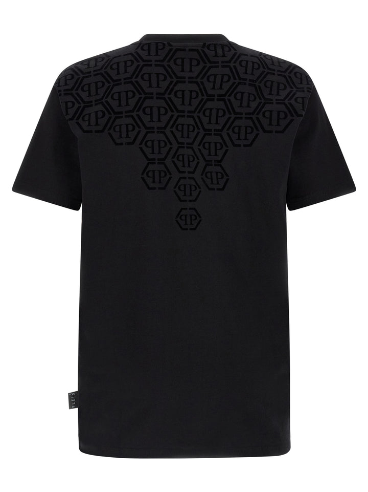 Philipp Plein Black Cotton T-Shirt