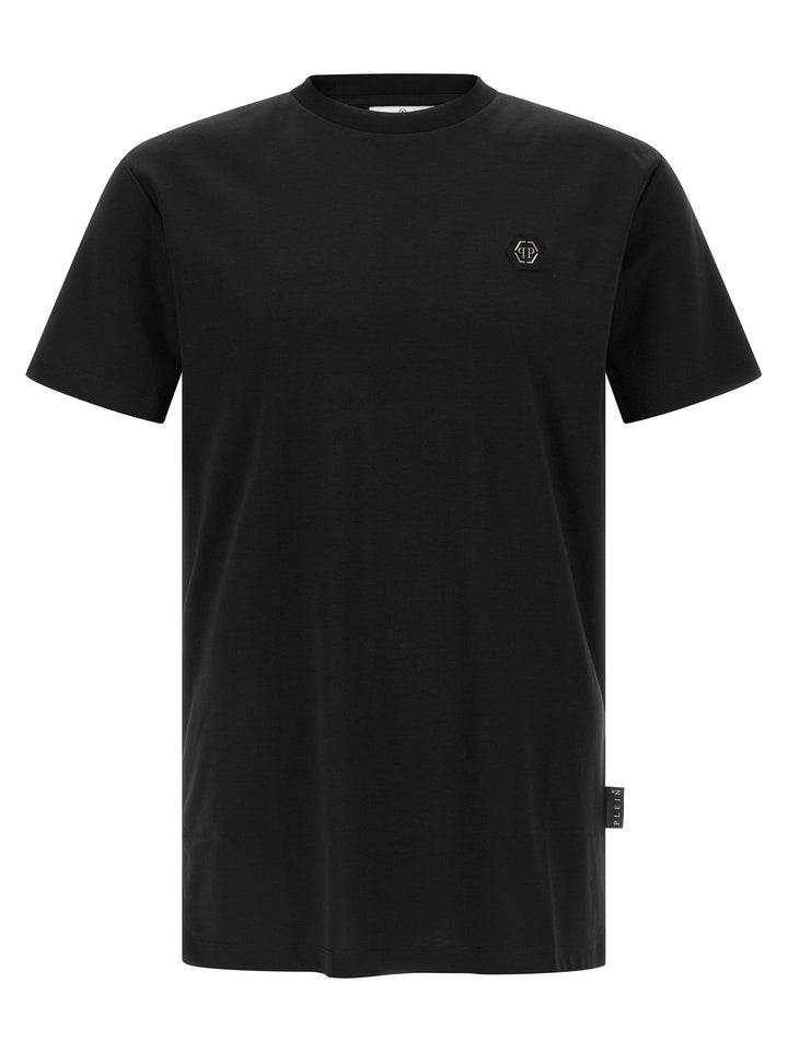 Philipp Plein Black Cotton T-Shirt