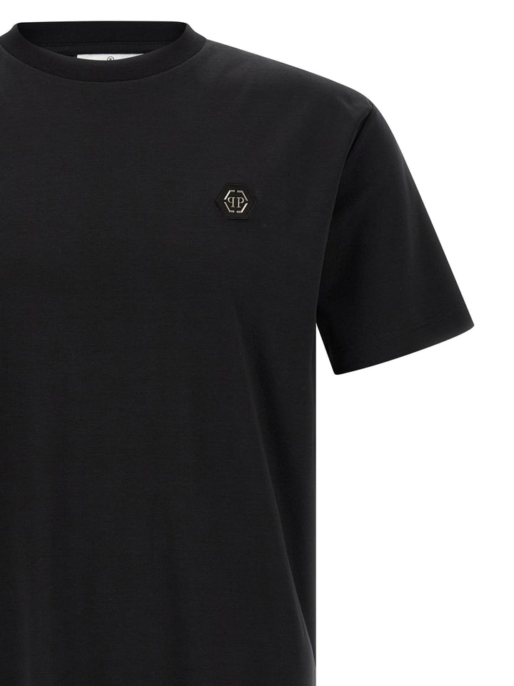 Philipp Plein Black Cotton T-Shirt