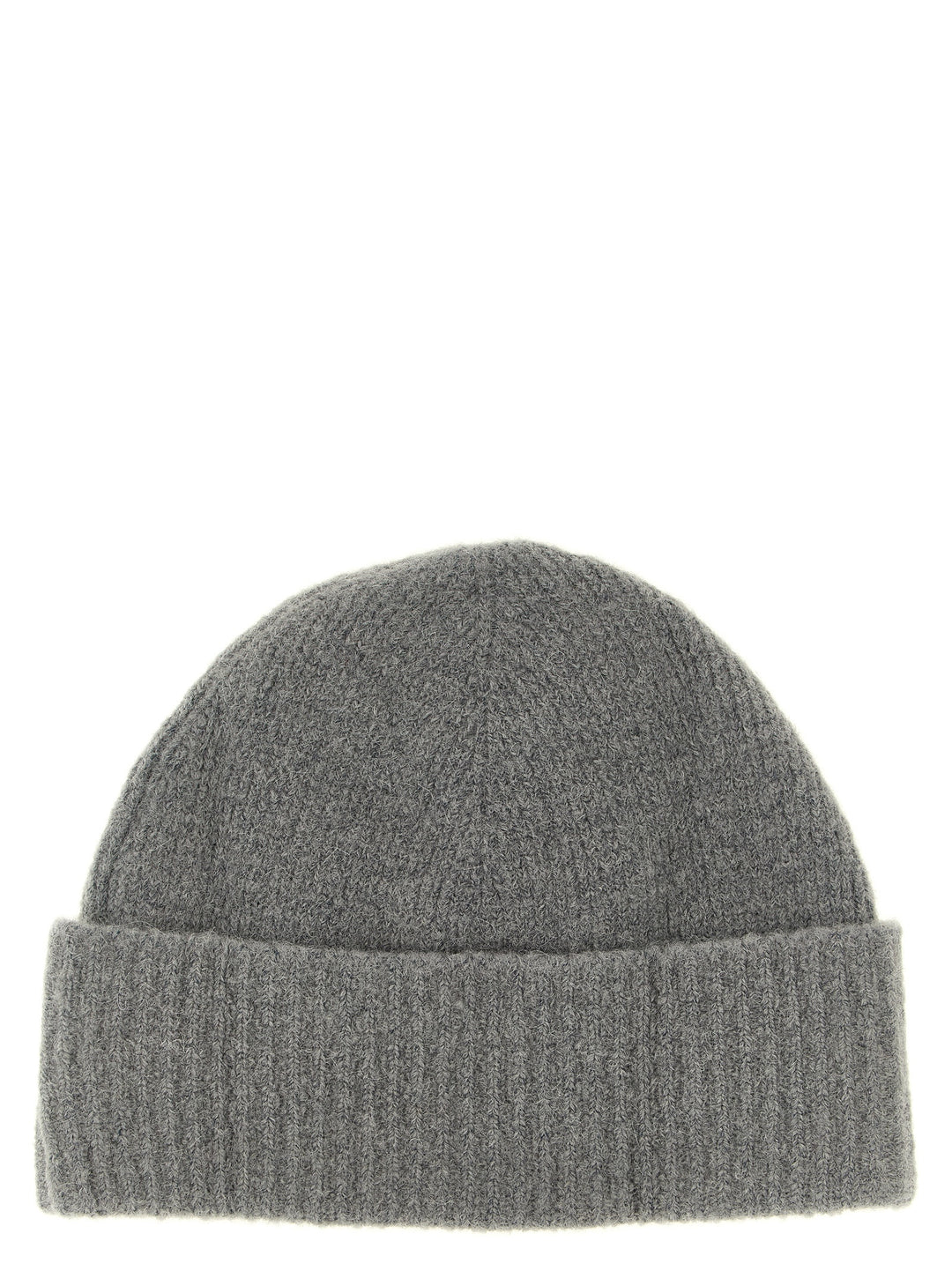 Ami Paris Gray Alpaca Leather Beanie